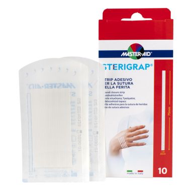 MASTERAID - Náplasťové stehy sterilní 75x3mm - 10ks